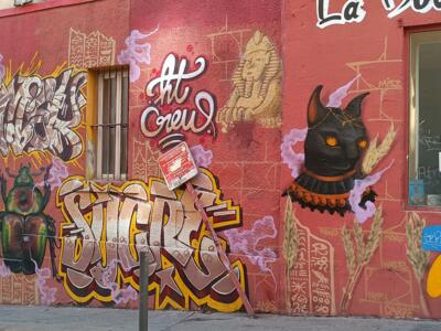 Mur égyptien de la rue Saint-Savournin — Street art à Marseille
