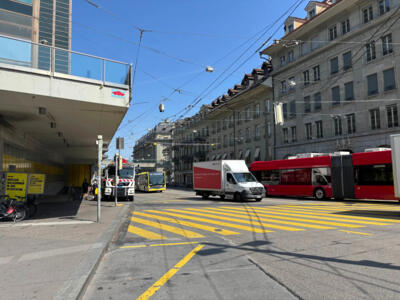 BRN_10, Space Invader on Bollwerk 4 — Street art by Invader in Bern