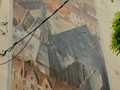 Les Grands Carmes par Jean-Marc Collier — Street art de Jean-Marc Collier à Bruxelles