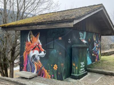 The Whisper of the Living — Street art by Alan Ezur in Saint-Nicolas-la-Chapelle