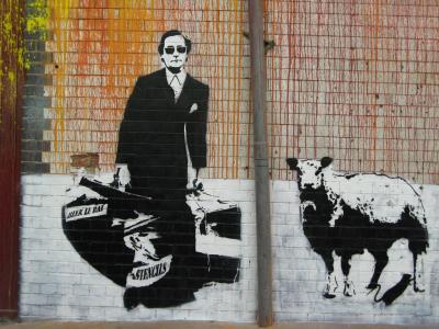 Leake Street Stencils — Street art by Blek le Rat in London