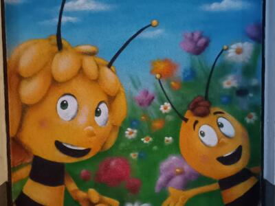 Maya the Bee and Willi — Street art in Köln
