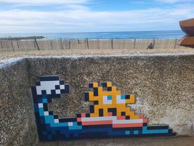 BAB_09, Space Invader de l'avenue des Goélands — Street art de Invader à Anglet