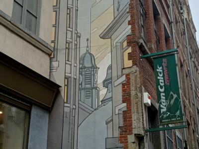 Le Passage par François Schuiten — Street art de François Schuiten à Bruxelles