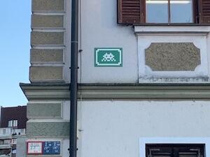 LJU_24, Space Invader d'Eipprova ulica 1A — Street art de Invader à Ljubljana