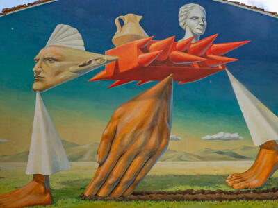 Untitled (AEC Interesni Kazki) — Street art by AEC Interesni Kazki in Aielli