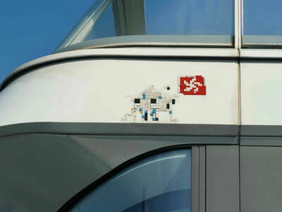HK_108, Space Invader on Tsim Sha Tsui — Street art by Invader in Hong Kong
