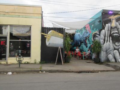 Gasa Gasa screaming face — Street art by MTO in New Orleans