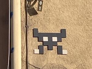 GRN_48, Space Invader on 1 Rue Camille Desmoulins — Street art by Invader in Grenoble