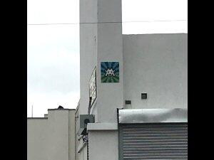 LA_184, Space Invader on 1863 South Central Avenue — Street art by Invader in Los Angeles