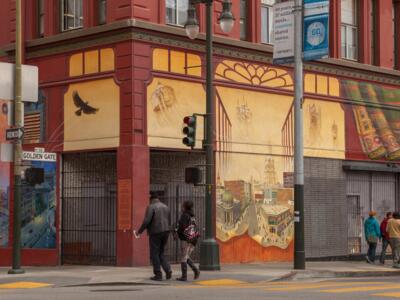 Windows into the Tenderloin — Street art by Mona Caron in San Francisco