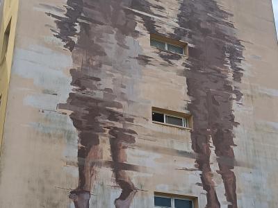Deux Silhouettes Effacées — Street art de Gonzalo Borondo à Lisbon
