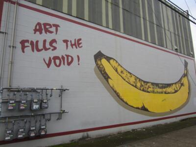 Art Fills the Void! — Street art by Gorilla Wallflare in Portland