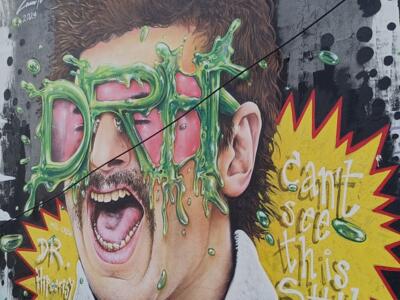 Drip, Screaming Face by Camilo — Street art by Camilo in Almada