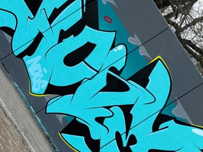 Turquoise 'Honey' Piece — Street art by Honey in Berlin