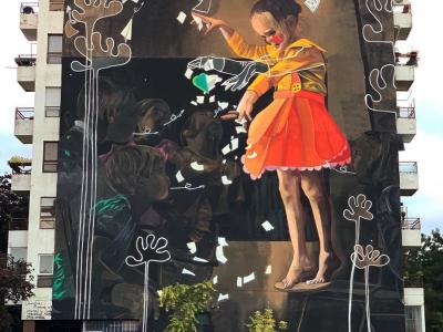 Ja sam Akiko — Street art de Pijanista à Belgrade