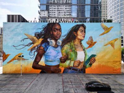 Soaring Higher — Street art by Emily Ding in Los Angeles