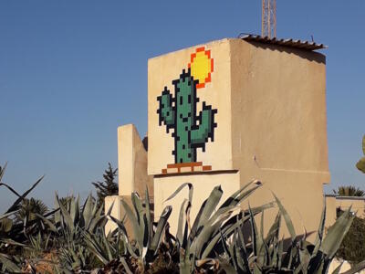 DJBA_55, Space Invader in Houmt Souk — Street art by Invader in Houmt Souk