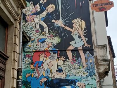 Olivier Rameau by Dany and Greg — Street art by Dany, Greg in Bruxelles