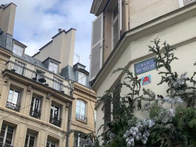 PA_42, Space Invader at 77 Rue de Seine — Street art by Invader in Paris