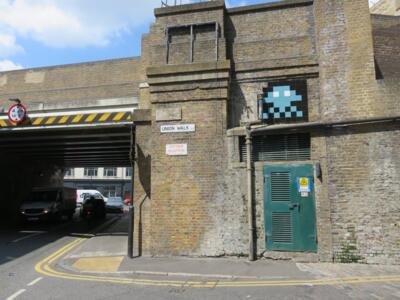 LDN_106, Space Invader on Waterson Street — Street art by Invader in London