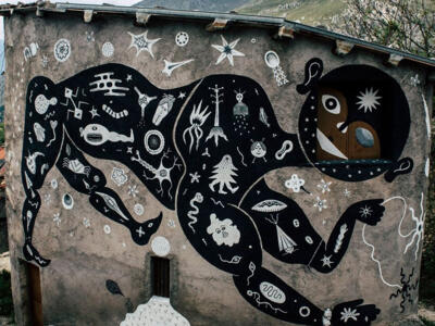 Signs of Life — Street art by Guerrilla Spam in Aielli