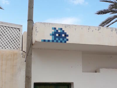 DJBA_05, Space Invader d'Erriadh — Street art de Invader à Erriadh