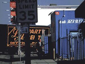 LA_59, Space Invader on Melrose Avenue — Street art by Invader in Los Angeles