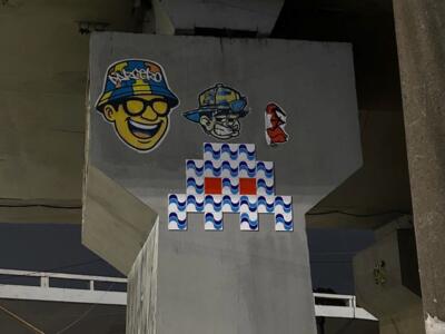 SP_14, Space Invader de Viaduto do Glicério — Street art de Invader à São Paulo