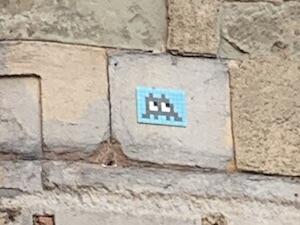 GRN_11, Space Invader on 15 Rue Brocherie — Street art by Invader in Grenoble