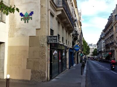 PA_553, Space Invader de la rue des Martyrs — Street art de Invader à Paris
