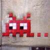 AMS_21, Space Invader on Beurspoortje — Street art by Invader in Amsterdam