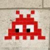 ANVR_02, Space Invader on the Grote Markt — Street art by Invader in Antwerpen