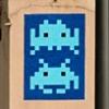 CAZ_18, Space Invader d'Escalier de Corinthille — Street art de Invader à Roquebrune-Cap-Martin