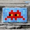 LA_28, Space Invader de North Kings Road — Street art de Invader à Los Angeles
