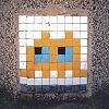 LA_32, Space Invader on Westwood Plaza — Street art by Invader in Los Angeles