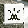 LDN_59, Space Invader on The Queen's Walk — Street art by Invader in London