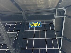 LDN_05, Space Invader on Bateman Street — Street art by Invader in London