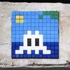 MIA_08, Space Invader de 10th Street — Street art de Invader à Miami Beach