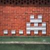 MLB_25, Space Invader d'Oliver Lane — Street art de Invader à Melbourne