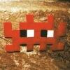 PA_142, Space Invader in the Medieval Louvre — Street art by Invader in Paris