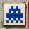 PA_49, Space Invader on Rue Oberkampf — Street art by Invader in Paris