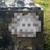 VRS_28, Space Invader on Chemin de la Fontaine de l'Obélisque — Street art by Invader in Versailles