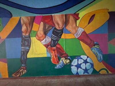 football — Street art by Heol Art in Dinard