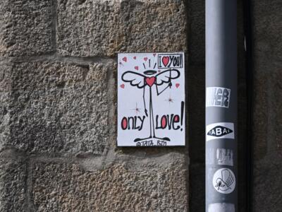 Only love — Street art by Tata BZH in Rennes