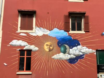 Soleil et Lune — Street art de Carolus à La Chaux-de-Fonds