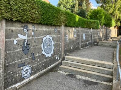 The Dudusses in Le Locle, 2021 — Street art by TocToc in Le Locle
