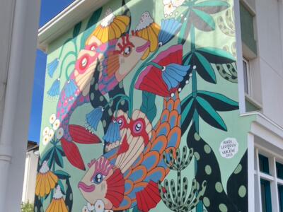 In-Between by Maria-Liisa Leonidov and Uuk.kivi — Street art by Maria-Liisa Leonidov, Uuk.kivi in Saint-Nazaire