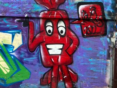 The Sugus — Street art in Neuchâtel