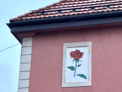 La rose — Street art in La Chaux-de-Fonds